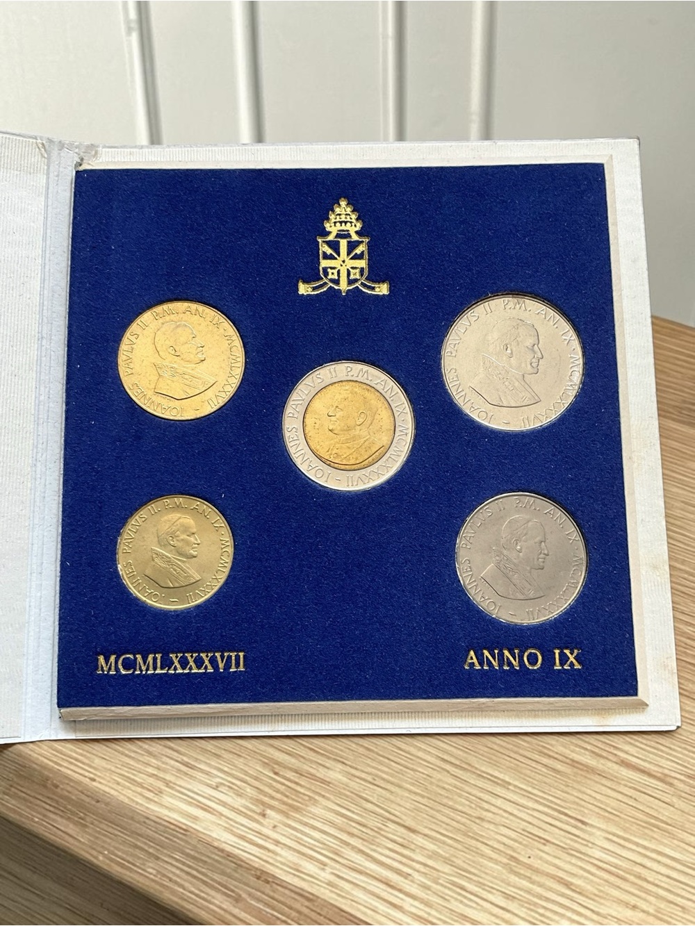 Vatican City 1987 Mint Coins Pontificate of John Paul II ANNO IX 1987 - UNC